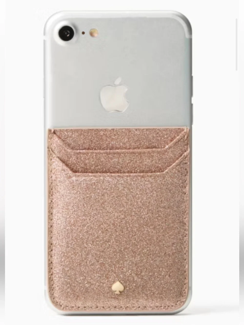 Kate Spade New York Glitter Triple Sticker Smartphone Pocket Gold NWOT RARE